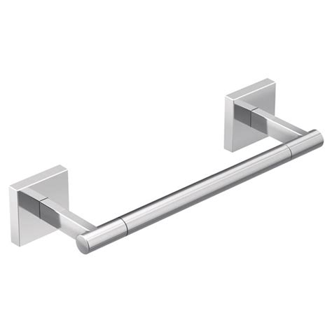 The satin nickel matched very well with my bathroom. MOEN Triva Hand Towel Bar - 9-in - Chrome BP1886CH | RONA