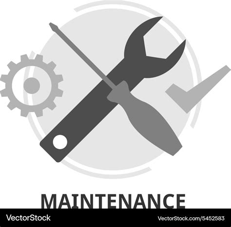 Maintenance Royalty Free Vector Image Vectorstock