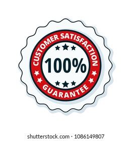 Customer Satisfaction Guarantee Label Illustration Stock Vector Royalty Free