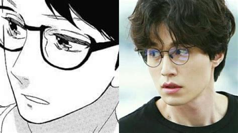 😍 lee dong wook square glass eyes glasses eyewear eyeglasses eye glasses cat eyes