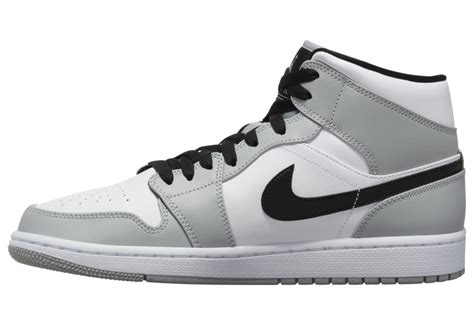 Nike air jordan 1 high og black/grey. Air Jordan 1 Mid Light Smoke Grey 554724-092 Release Date ...
