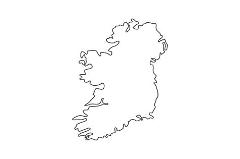 Download Outline Of Ireland Svg File High Quality Free Svg Files