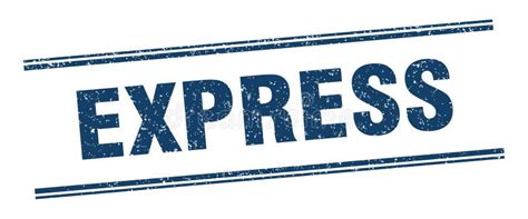 Express Stamp Express Square Grunge Sign Stock Vector Illustration
