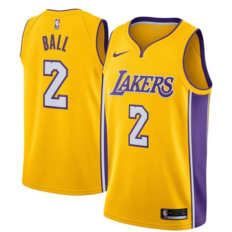 Get exclusive discounts on your purchases. Nike Lonzo Ball Los Angeles Lakers Yellow Swingman Jersey ...