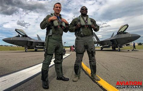 Double Trouble Commander And F 22 Raptor Demonstration Team Pilot