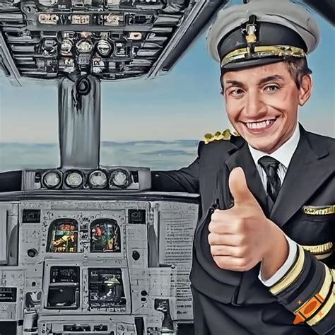 Realistic Hand Of A Pilot Giving A Thumbs Up