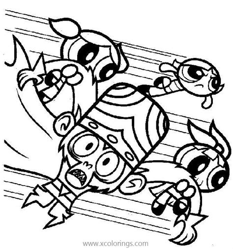 Mojo Jojo From Powerpuff Girls Coloring Pages Xcolorings Com