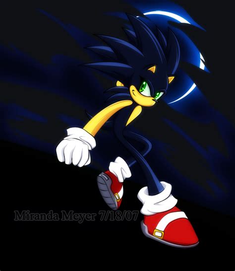 Dark Sonic The Hedgehog By Thesnowdrifter On Deviantart