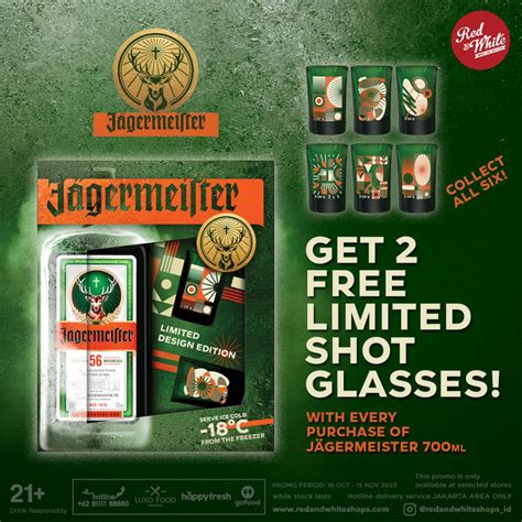 Limited Edition Shot Glasses Purchase Of Jägermeister 700ml