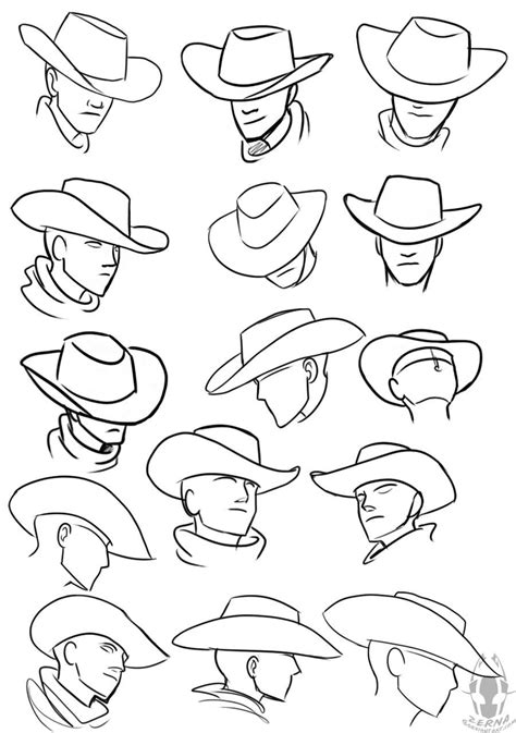 Pin By C Ssia On Express Es In Cowboy Hat Drawing Drawing