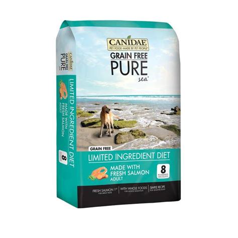 Canine caviar's synthetic free salmon dog food is a low sodium dog food diet. Canidae Grain Free Pure Sea Salmon Dog Food