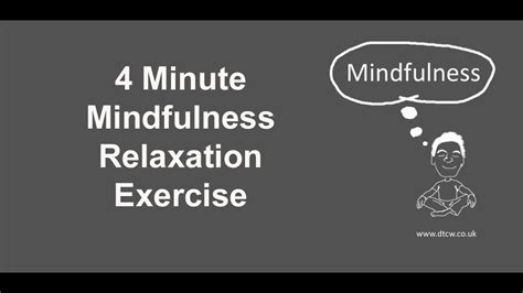 Mindfulness Relaxation Exercise Youtube