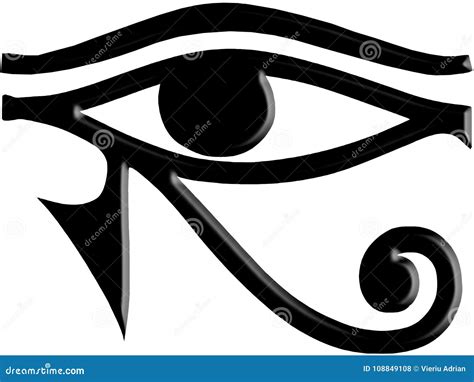 Eye Of Horus Egyptian Symbol Stock Illustration Illustration Of Hieroglyph Mystic 108849108