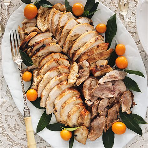 Transfer turkey to a cutting board and slice crosswise. Deep-Fried Turkey With Spicy Bourbon Marinade Recipe | Hallmark Ideas & Inspiration