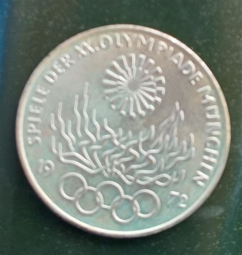 1972 Olympische Spiele In München Rein Silber 10 D Mark Münze Etsy
