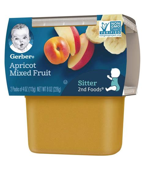 Gerber Apricot Mixed Fruit Snack Foods For Under 6 Months 226 Gm
