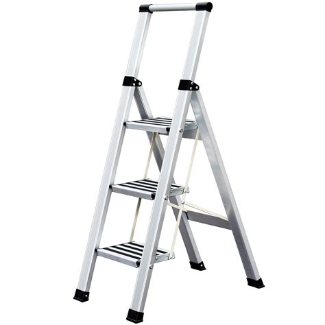 Tatkraft Master Aluminium Folding 3 Step Ladder With Tool Tray TÜv