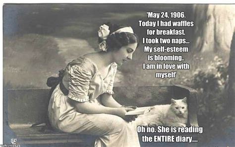 Diary Of A Cat 1906 Her Mistress Discovers It Imgflip