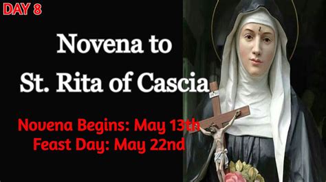 Novena To St Rita Of Cascia Day 8 Youtube