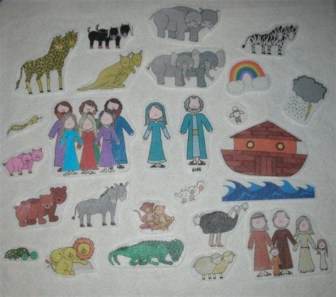 Noah And The Ark Flannel Board Stories Bible Felt Set With Etsy