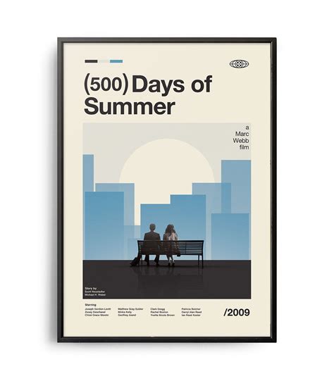 Mid Century Modern 500 Days Of Summer Movie Poster Weekend Poster