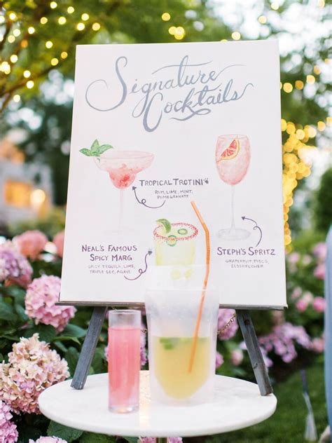 25 wedding drink ideas for your signature cocktail