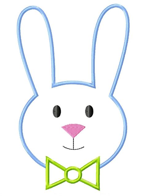 Outline bunny images stock photos vectors shutterstock. Easter Bunny Face Printable (With images) | Bunny face, Machine embroidery applique, Embroidery ...