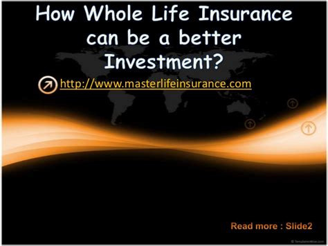 A whole life insurance policy typically requires a medical exam. How whole life insurance can be a better investment