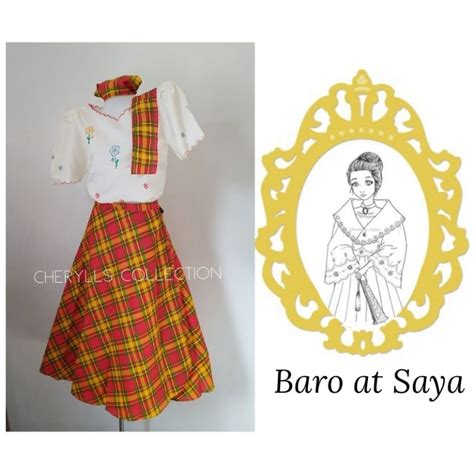 Buwan Ng Wika🇵🇭filipiniana Baro At Saya Costume For Teens Adult🇵🇭 Shopee Philippines