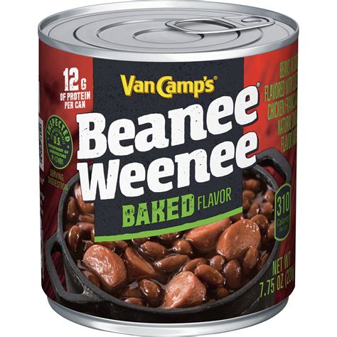 Van Camps Baked Beanee Weenee Baked Beans And Hot Dogs 775 Oz