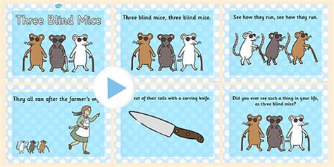 Three Blind Mice Story Powerpoint Teacher Made Twinkl