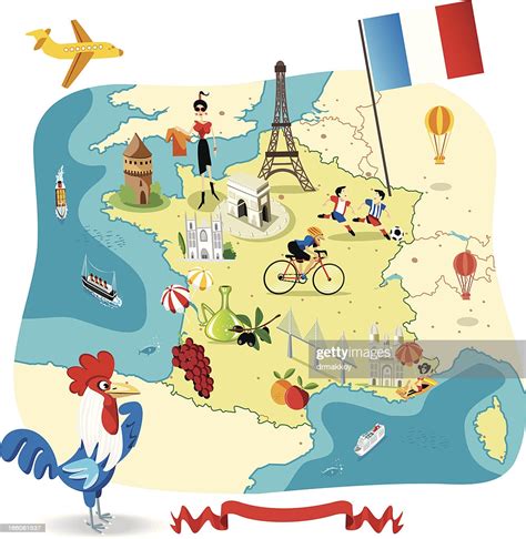 Gérez les options (géolocalisation, niveau de zoom, licence…) exportez le code html ou partagez la carte. Carte De Dessin Animé De France Clipart vectoriel | Getty ...