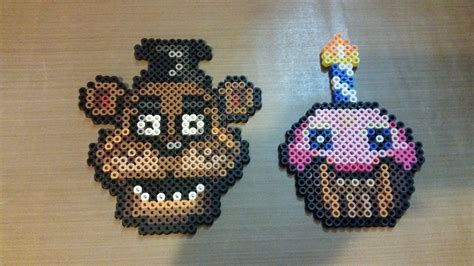 Fnaf Freddy And Carl Perler Perler Bead Patterns Pearl Beads Pattern