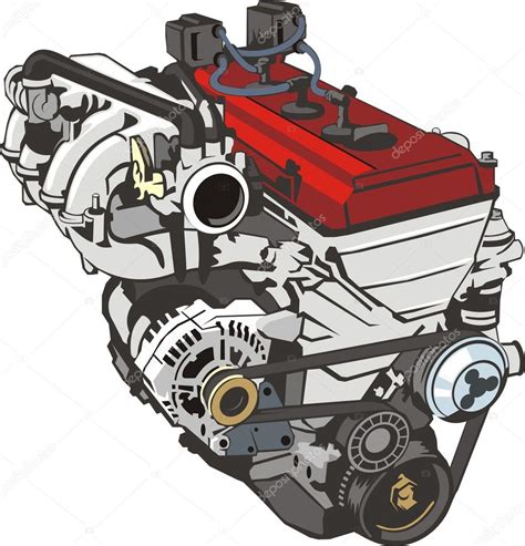 Car Engine — Stock Vector © Kokandr 5621966