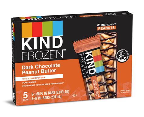 Dark Chocolate Peanut Butter Kind Frozen Kind Snacks Bars Kind B2b