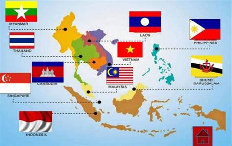 Gambar Peta Negara Asean Indonesia Pertanyaan Jawaban