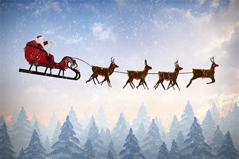 Royalty Free Santa Sleigh Pictures Images And Stock Photos Istock