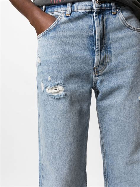 ANINE BING Gavin Mid Rise Straight Jeans Farfetch