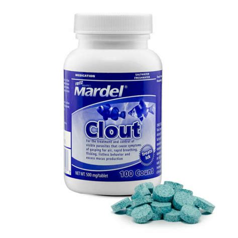 Mardel Fritz Aquatics Clout Parasite Treatment Fish Medication 100 Cap