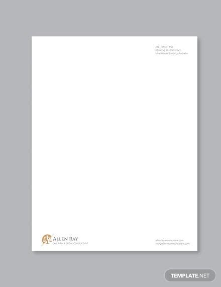 Creating your own custom letterhead is easy, especially if you start with a business letterhead. 12+ Legal Letterhead Templates - Free Word, PDF Format Download | Free & Premium Templates