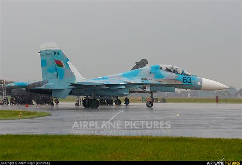 63 Belarus Air Force Sukhoi Su 27ubm At Radom Sadków Photo Id