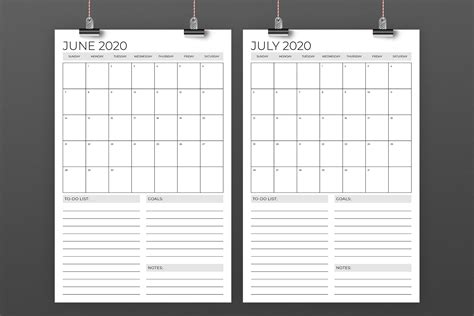 11x17 6 Month Printable Calendar Calendar Template 2022