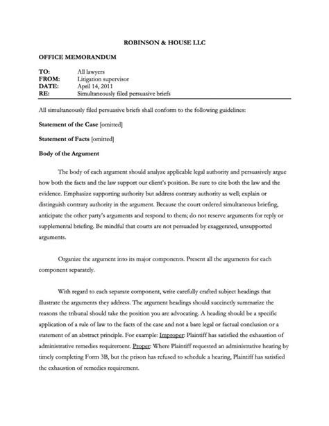 Structure Of A Legal Memorandum Law Tutors