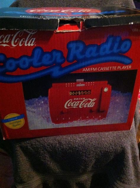coca cola cooler am fm radio cassette player 1749141229