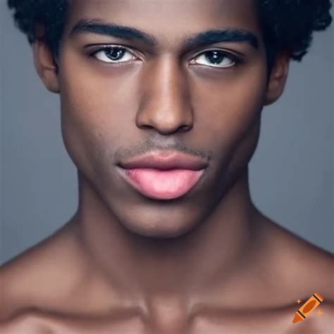 Portrait Of A Dark Skinned Hispanic Man With Curly Hair And Big Lips On Craiyon