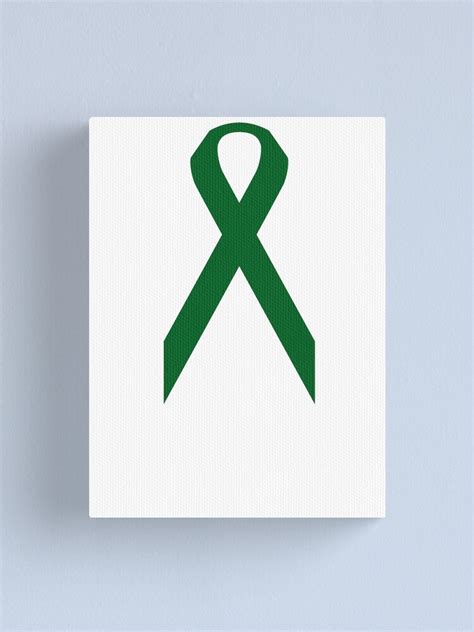 Liver Cancer Awareness Ribbon Canvas Print By Rjburke24 Redbubble
