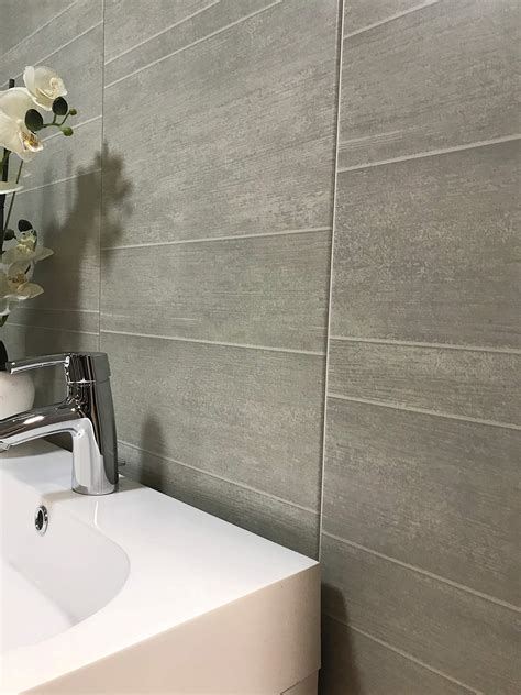Multi Tile Greystone Tile Effect Panel Bathroom Cladding Pvc Shower Wet