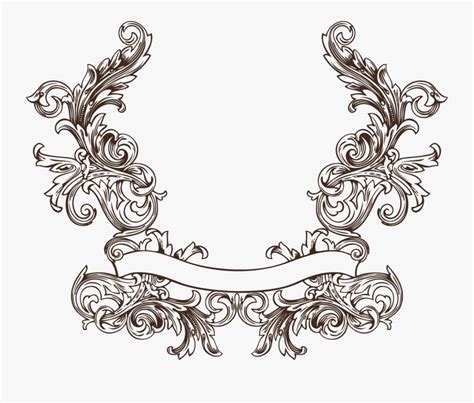 Swirl Clipart Baroque Ukiran Bali Vector Png Free Transparent