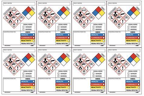 GHS Label Template Free For Use R Chemistrysafety