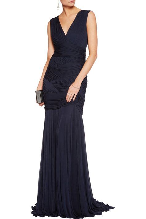 Shop On Sale Halston Heritage Ruched Jersey Gown Browse Other